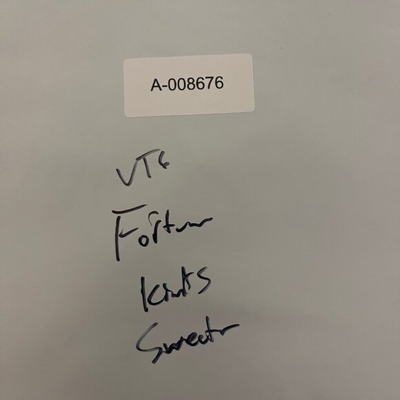 Vintage Fortune Knits Sweater Womens Black Gray Geometric Knit Pullover Size L - Picture 8 of 8